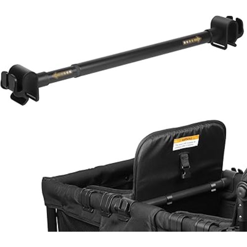 Universal Forward-Facing Stroller Wagon Support Bar,Length Adjustable Crossbar with Hook-Built in,Easy to Install & Remove Bus-Style Seating Upgrade Accessories
