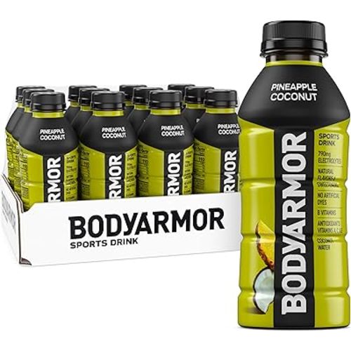BODYARMOR Sports Drink Pineapple Coconut, 16 Fl Oz Pack of 12
