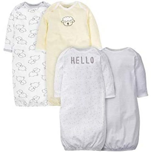 Gerber Baby Boy and Girls 4-Pack Sleeper Gown