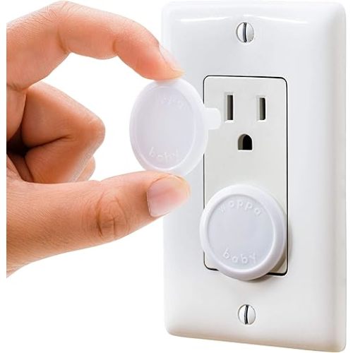 Outlet Covers Baby Proofing (50 Pack) Safe & Secure Electric Plug Protectors | Sturdy Childproof Socket Covers for Home & Office | Easy Installation | Protect Toddlers & Babies | White