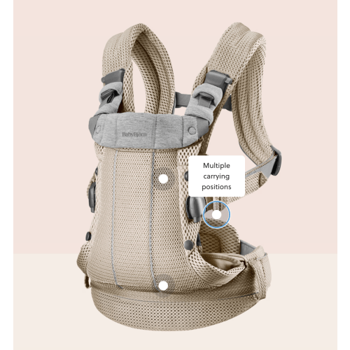 BabyBjörn Baby Carrier Harmony, 3D Mesh, Gray Beige