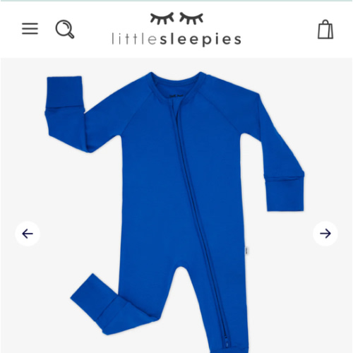 Electric Blue Zippy | Little Sleepies