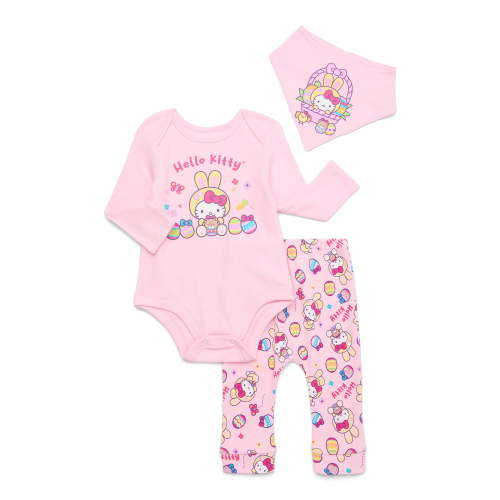 Hello Kitty Baby Easter Layette Gift Set, 3-Piece, Sizes Newborn-12 Months