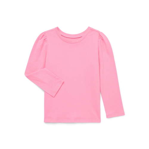 Garanimals Toddler Girls Printed Tee with Long Puff Sleeves, Sizes 18M-5T