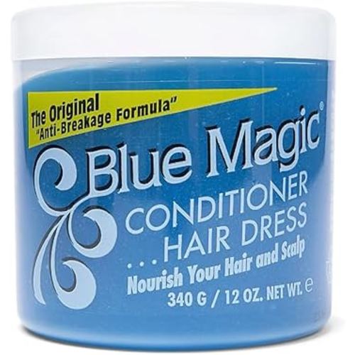 Blue Magic Conditioner Hair Dress, Anti-Breakage Formula, 12 oz, Nourishing Hair and Scalp Treatment