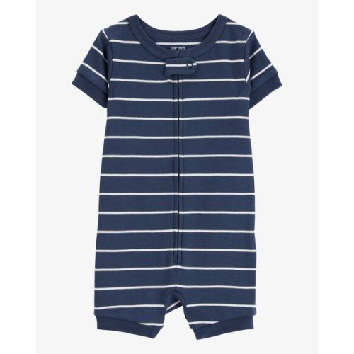 Baby Striped Snug Fit Cotton 1-Piece Pajamas - Navy - Carter's | Carter's