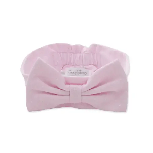 Pink/White New Kissy Dots Headband