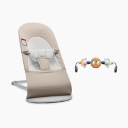Babybjörn Bouncer Balance Soft and Toy Bar Bundle - Beige/Pastels