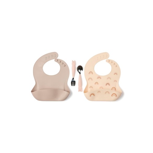 Kids' Utensil & Bib Set
