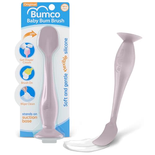 Bumco Diaper Cream Spatula - BPA-Free Diaper Bag Essentials, Soft Butt Spatula Baby, Mom-Invented Butt Paste Spatula, Bumco Diaper Cream Spatula, Flexible Diaper Cream Applicator, Bumco Baby Bum Brush