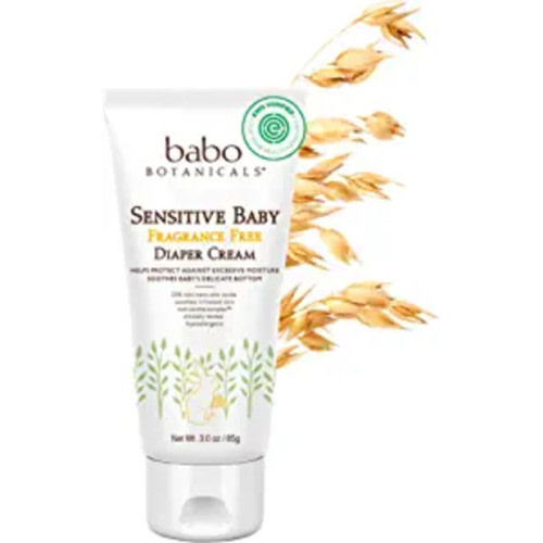 Babo Botanicals Sensitive Fragrance-Free Diaper Cream