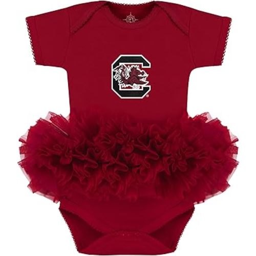 Creative Knitwear College Baby Tutu Bodysuit Dress-Team Logo, Multiple Colors, for Girls (0-12 Months)