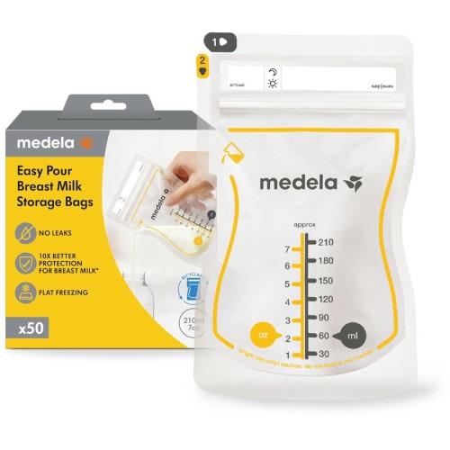 Medela Easy Pour Breast Milk Storage Bags 50 Pieces