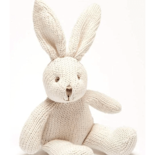 Organic Knitted Bunny Rattle