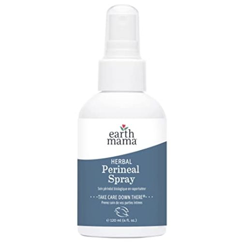 Earth Mama Herbal Perineal Spray | Safe for Pregnancy and Postpartum Recovery, Witch Hazel Natural Cooling Spray for After Birth Feminine Care Essentials, Benzocaine & Butane Free, 4-Fluid Ounce - Unscented - 4 Fl Oz (Pack of 1)