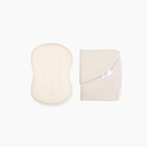 Lounger Curve + Muslin Cover Set | Natural