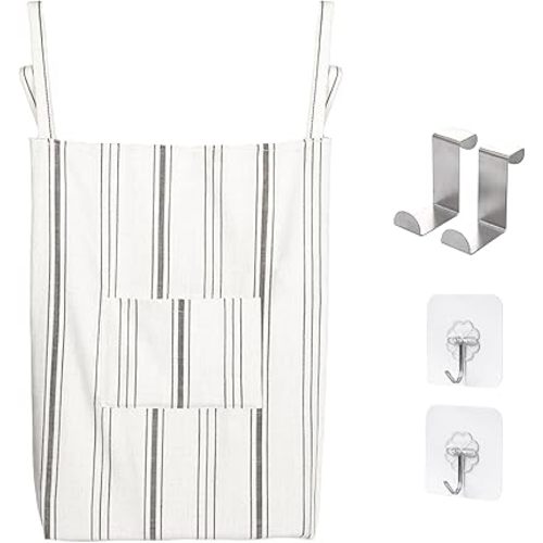 Hanging Laundry Hamper with 2 Hooks