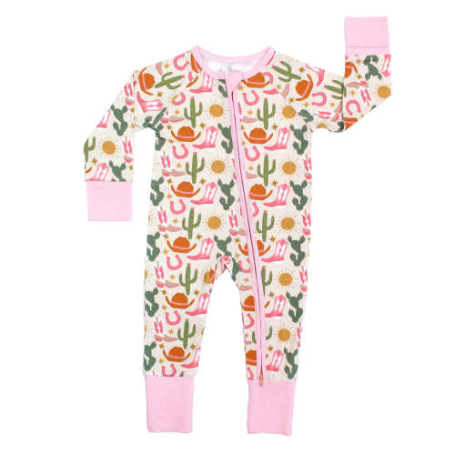 Hey Y'all Western Bamboo Convertible Baby Pajamas