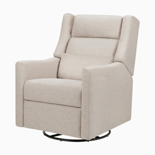 babyletto Kiwi Plus Power Recliner and Swivel Glider - Performance Beach Eco-Weave