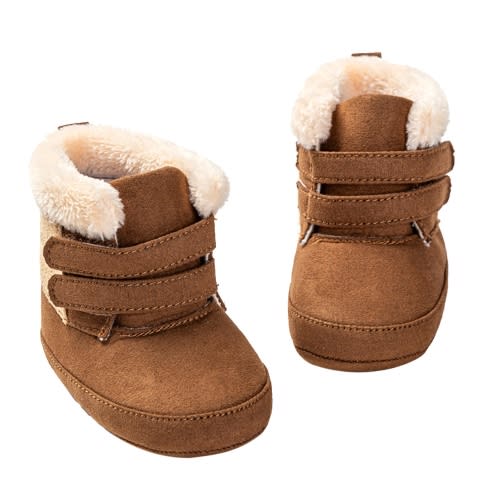 Infant Baby Boy Girl Winter Snow Boots High Top Boots Faux Fur Warm Baby Walking Shoes for Toddler