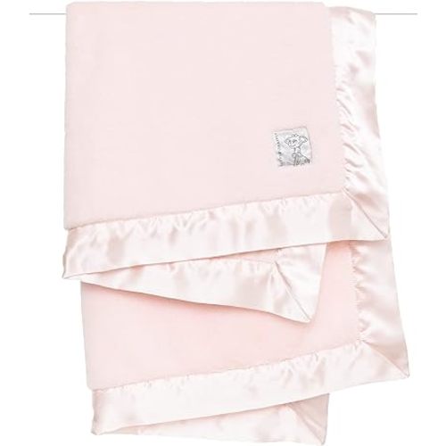 Little Giraffe Posh Mink Baby Blanket 29" x 35", Pink