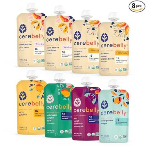 Cerebelly Organic Bone Broth & Veggie Purees Variety Pack
