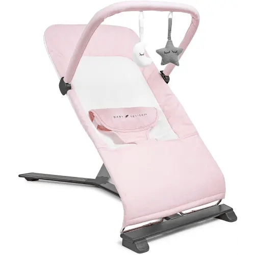 Baby Delight Alpine Deluxe Portable Bouncer | Infant | 0 – 6 Months | Peony Pink
