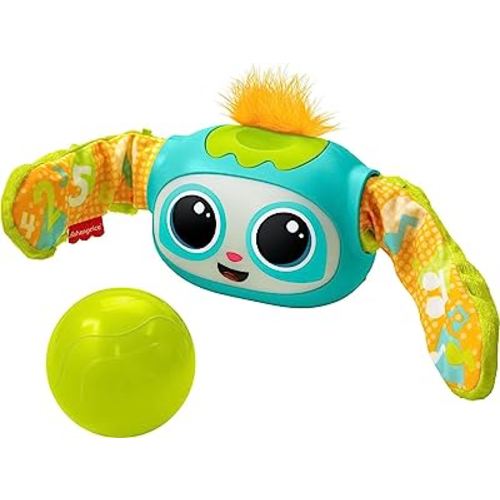 Fisher-Price Rollin’ Rovee Learning Toy with Music Lights and Smart Stages Educational Content for Baby Toddler and Preschool Kids