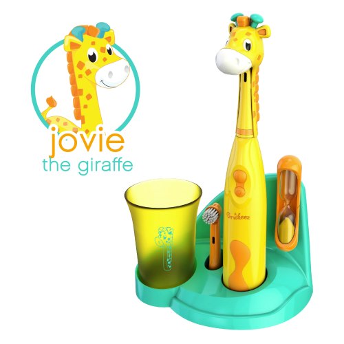 Brusheez Kids Electric Toothbrush Set, Jovie the Giraffe, Buddy the Bear, Snappy the Croc, Prancy the Pony, Shadow the Shark, Luna the Llama
