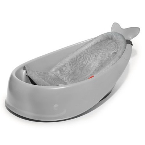Skip Hop Moby Smart Sling 3-Stage Baby Bath Tub, Color: Gray