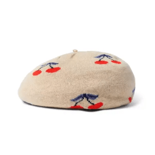 Accessories Sandrift Heather Cherry Cherry Beret by Janie and Jack