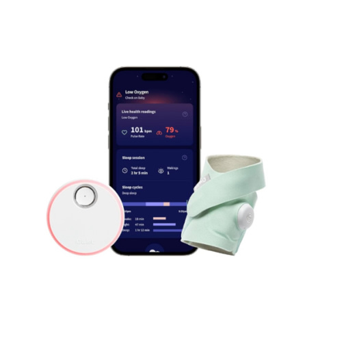 Owlet Dream Sock® - FDA-Cleared Smart Baby Monitor - Track Live Pulse (Heart) Rate, Oxygen in Infants - Receive Notifications