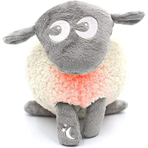 Sweet Dreamers, Ewan Deluxe with Shush, Gray | Baby & Toddler White Noise Sound Machine | Cry Activated Sensor & Nightlight | 5 Soothing Pink Noise Sounds | Auto-Off Timer | Lightweight | Portable
