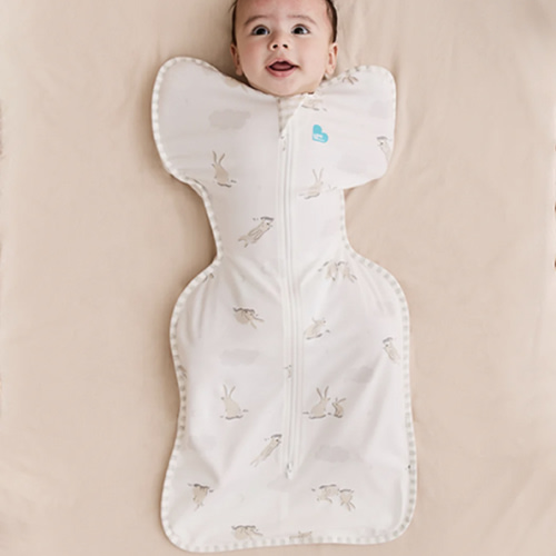 Swaddle Up™ 1.0 TOG Cotton White Cloud Bunnies