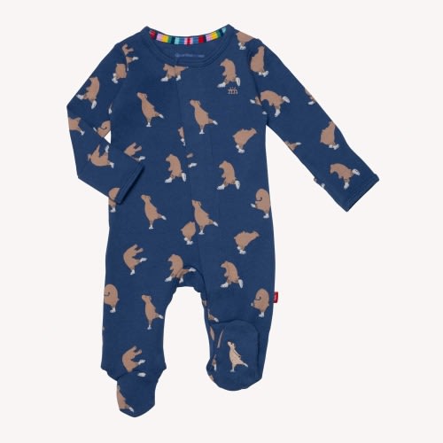 gliding through life organic cotton magnetic parent favorite footie – Magnetic Me