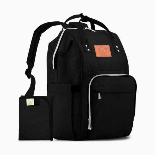 KeaBabies Original Diaper Backpack - Trendy Black