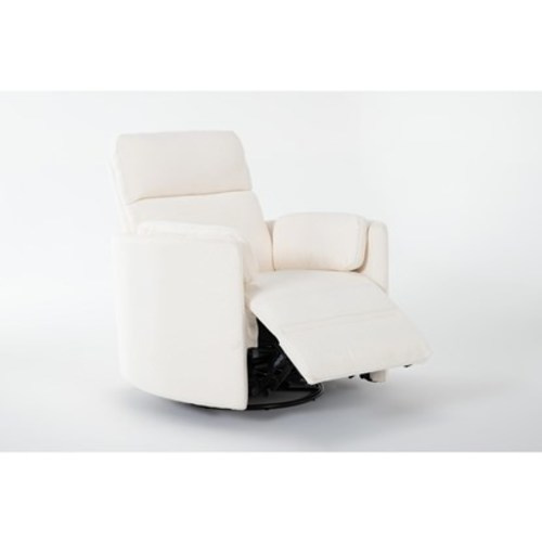 Rayna Oyster Nursery 40" Power Swivel Glider Recliner | Living Spaces