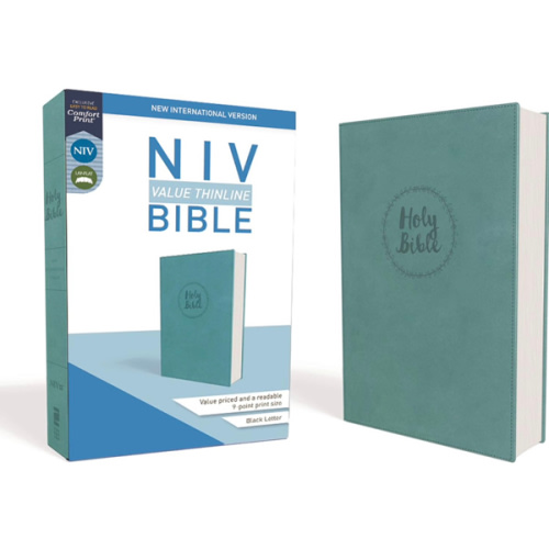 NIV, Value Thinline Bible, Leathersoft, Teal, Comfort Print
