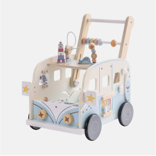 ROBUD Wooden Baby Push Walker - Vacaction Bus