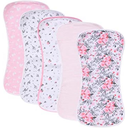 5 Pack Waterproof Baby Burp Cloths Extra Absorbent and Soft