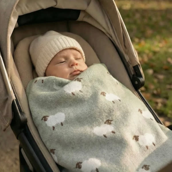 Élanoora Meadow Baby Blanket For Winter | Organic Cotton | 70x90 cm