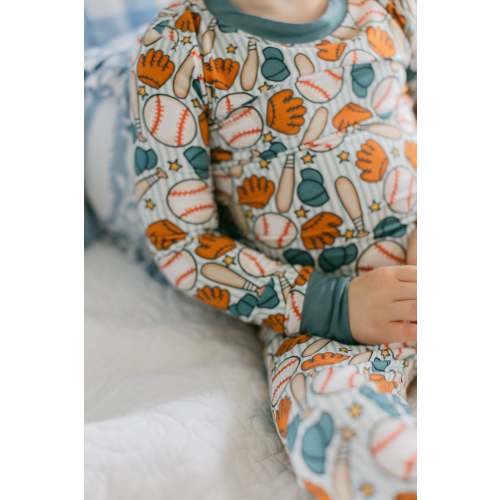 Baseball Bamboo Pajamas I Poppy Kids Co
