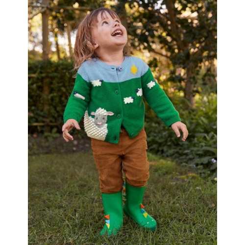 Fun Cardigan - Highland Green Sheep | Boden US