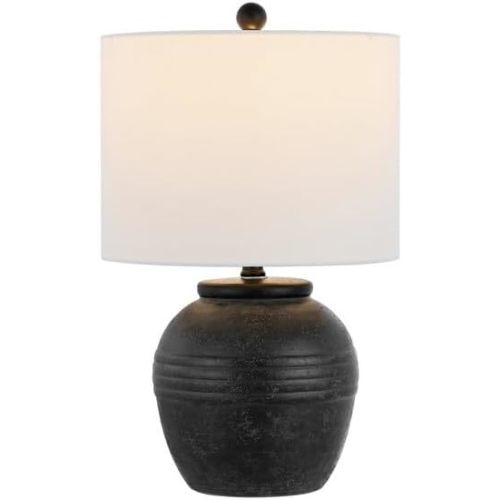 SAFAVIEH Lighting Collection Naturi Black 20-inch Table Lamp (LED Bulb Included)
