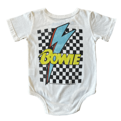 David Bowie Checkered Bolt Onesie