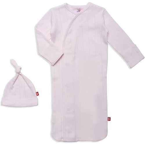 Magnetic Me Organic Cotton Newborn Sleeper Gown & Hat Set | Super Soft Organic Cotton Fabric Sleep Sack