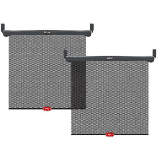 Munchkin® Brica® White Hot® Sun Safety™ Car Window Baby Roller Shade, 2 Pack, Black, Unisex