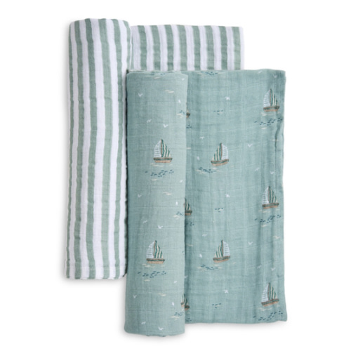 Cotton Muslin Swaddle Blankets, 2 Pack