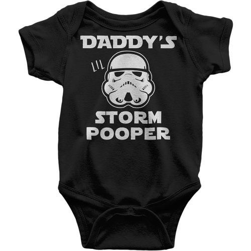 Sith Happens Bodysuit, Funny Baby Clothing, Star Wars Inspired, Black 0-3 mo