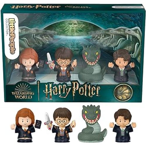 Little People Collector Harry Potter and The Chamber of Secrets Movie Special Edition Set for Adults & Fans, 4 Figures
